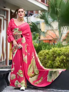 DEVATITHI Pure Georgette Saree With Exclusive Print Saree
