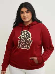 FFLIRTYGO Women Graphic Printed Plus Size Sweatshirt