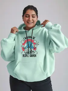 FFLIRTYGO Women Plus Size Hooded Sweatshirt