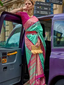 DEVATITHI Woven Design Zari Patola Saree