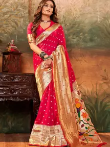 DEVATITHI Woven Design Zari Paithani Saree