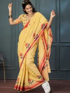 DEVATITHI Women Printed With Beautiful Weaving Saree