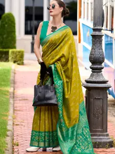 DEVATITHI Soft Silk With Ikat Border Saree