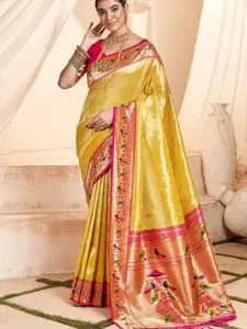 DEVATITHI PURE PAITHANI TISSUE SILK WITH ZARI BORDER Saree