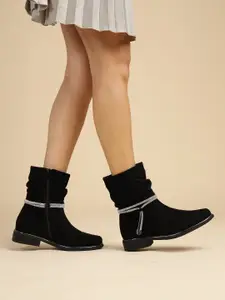 Truffle Collection Women Casual Block-Heeled Boots