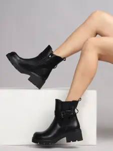 Truffle Collection Women Solid Winter Boots