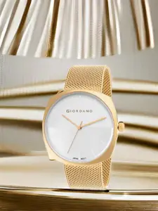 GIORDANO Women Round Dial & Bracelet Style Straps Analogue Watch GZ-60076-44