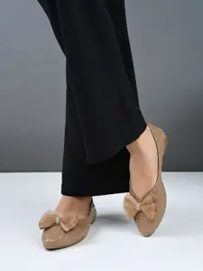 XE Looks Women Solid Ballerinas with Bows Flats