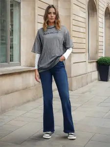 Flying Machine Women Bootcut High-Rise Light Fade Stretchable Jeans