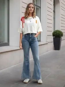 Flying Machine K-Street X High Rise Extreme Flared Jeans