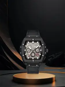 GIORDANO Men Dial & Leather Textured Straps Analogue Watch GZ-50098-03