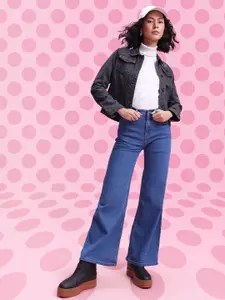 DressBerry Women High-Rise Stretchable Flared Jeans