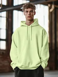 NOBERO Men Oversized Hooded Long Sleeves Sweatshirt