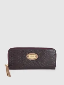 Hidesign Women Textured Leather Zip Around Wallet