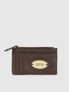 Hidesign Women NATALIE Croc Textured Leather Card Holder