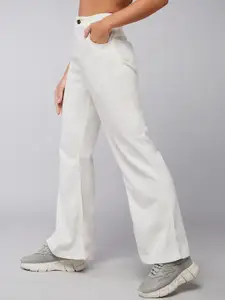 DOLCE CRUDO Bootcut High Rise Clean Look Regular Stretchable Denim Jeans