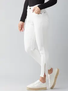 DOLCE CRUDO Women Skinny Fit High-Rise Stretchable Jeans