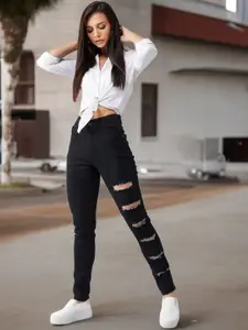 Miss Chase Women Slim High Rise Regular Denim Jeans