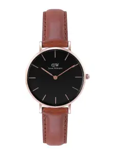 Daniel Wellington Women Dial & Leather Straps Analogue Watch DW00100169K