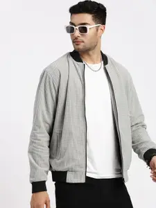 SHOWOFF Men Mandarin Collar Windcheater Bomber Jacket