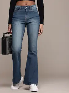 The Roadster Life Co. Women Skinny Flared Fit High-Rise Stretchable Jeans