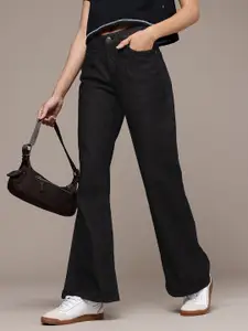 The Roadster Life Co. Women Slim Flared Pure Cotton Jeans