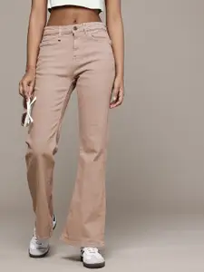 The Roadster Life Co. Women Slim Flare High-Rise Stretchable Jeans