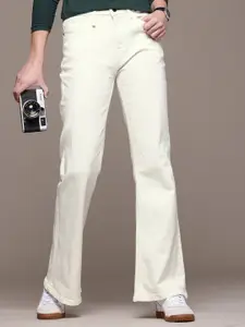 The Roadster Life Co. Women Slim Flare High-Rise Light Shade Jeans