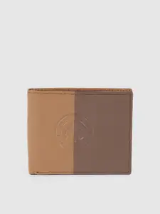 Allen Solly Men Colourblocked Leather Two Fold Wallet