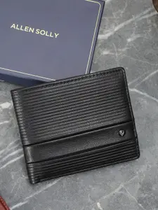 Allen Solly Men Textured Leather Two Fold Wallet