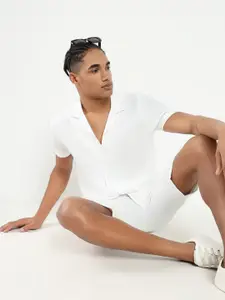 SHOWOFF Cuban Collar Shirt With Shorts