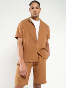 SHOWOFF  Cuban Collar Shirt & Shorts