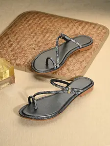 KARADDI Black Confortable & Lightweight Flats