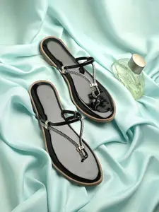 KARADDI Black Confortable & Lightweight Flats