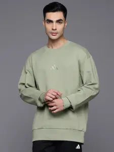 ADIDAS Solid Drop-Shoulder Sweatshirt