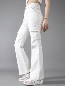 DOLCE CRUDO Wide-Leg High-Rise Regular-Length Stretchable Denim Jeans