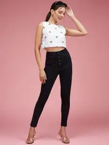 DressBerry Women's Skinny Fit High Rise Regular Length Stretchable Denim Jeans