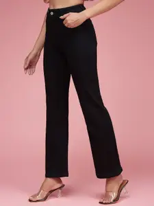 DressBerry Women Bootcut High Rise Clean Look Stretchable Jeans