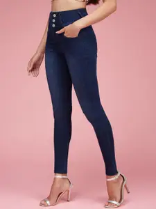 DressBerry Women Skinny Fit High Rise Stretchable High Waist Denim Jeans