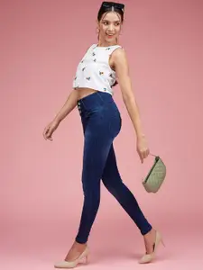 DressBerry Women Skinny Fit High Rise Stretchable High Waist Denim Jeans