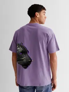 Elibolz Men Graphic Printed Round Neck Cotton Relaxed Fit T-shirt