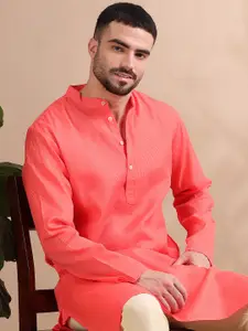 FILORI STUDIO Men Striped Long Kurta