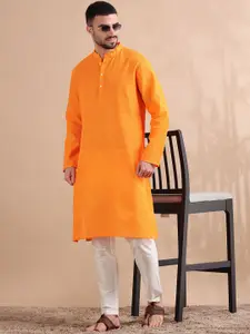FILORI STUDIO Men Striped Long Kurta