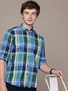 Nautica Pure Cotton Classic Fit Tartan Checked Casual Shirt