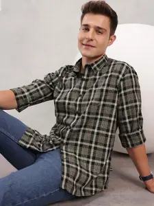 Nautica Pure Cotton Slim Fit Checked Casual Shirt