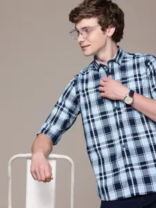 Nautica Pure Cotton Classic Fit Checked Casual Shirt