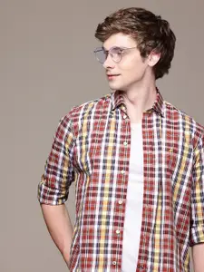 Nautica Pure Cotton Classic Fit Checked Casual Shirt