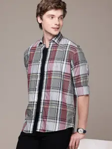 Nautica Pure Cotton Classic Fit Tartan Checked Casual Shirt