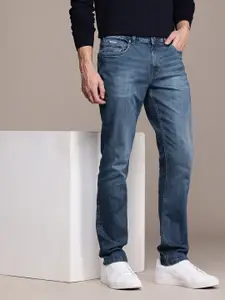 Nautica Men Straight Fit Low-Rise Light Fade Stretchable Jeans