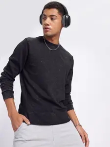 Kook N Keech Textured Round Neck Sweatshirt